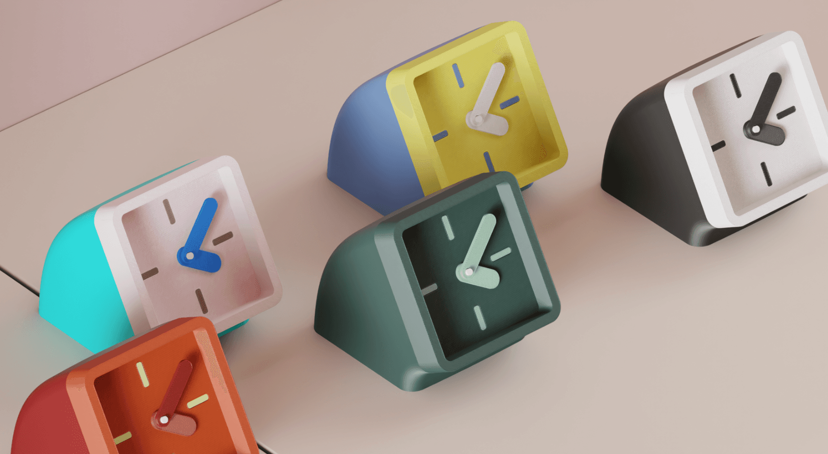 AngleTime Desk Clock - desk clock angle 2