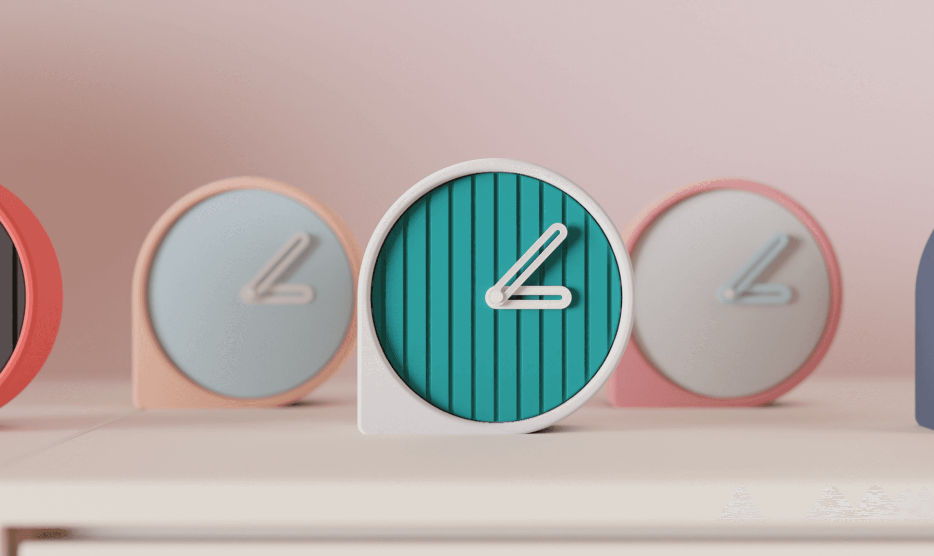 ArcTick Desk Clock - desk clock angle 3