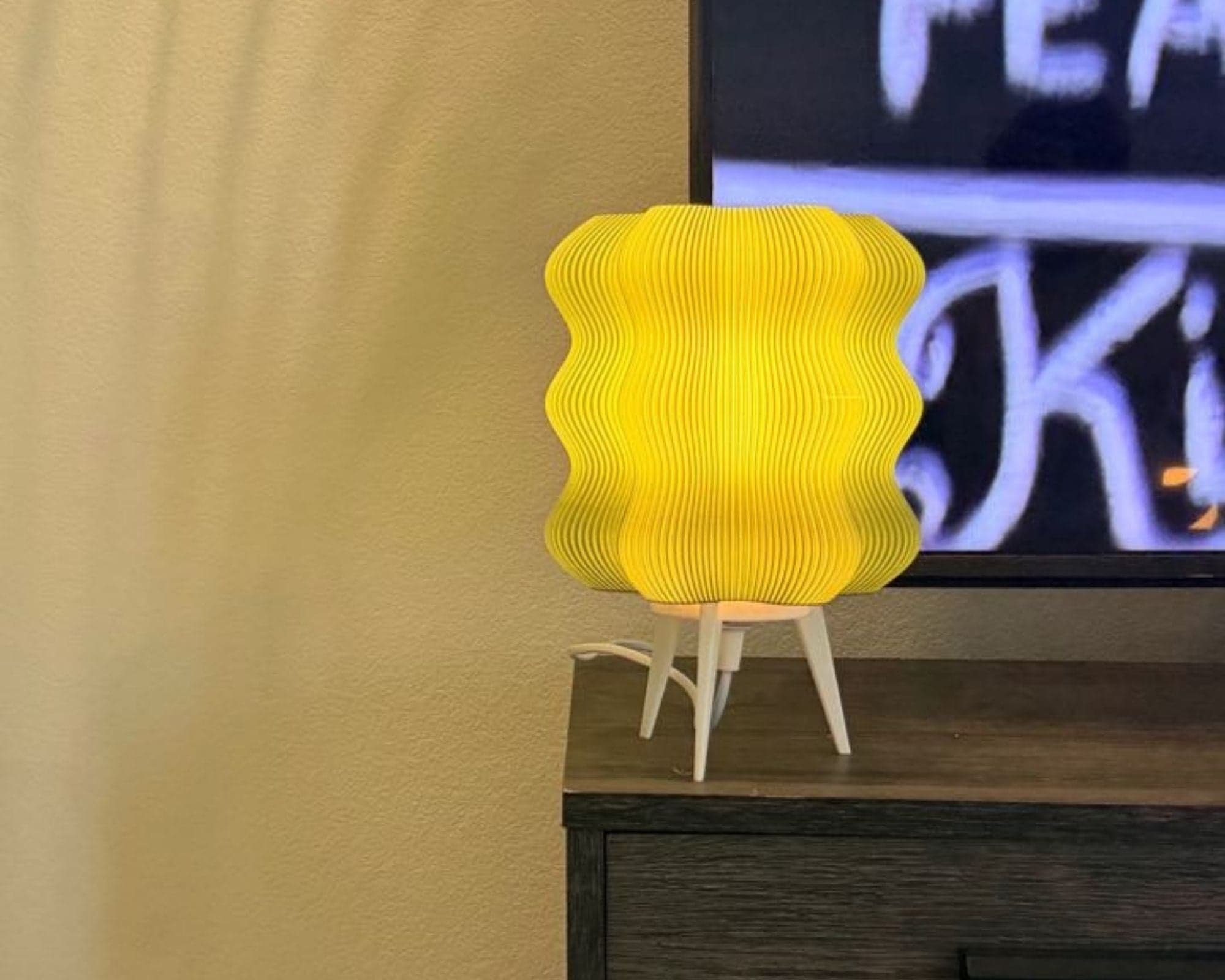 WavyGlow Table Lamp - table lamp angle 2