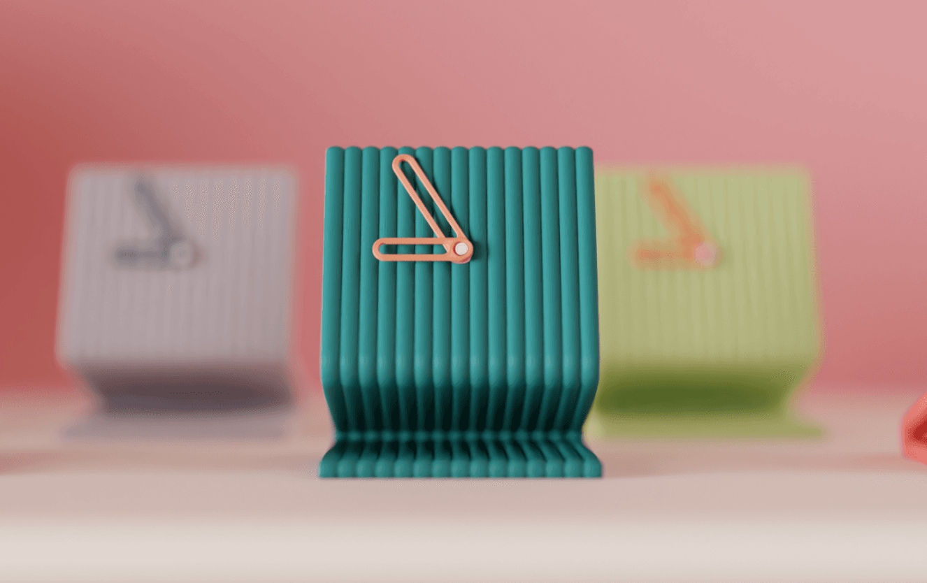Ziggy Desk Clock - desk clock angle 3