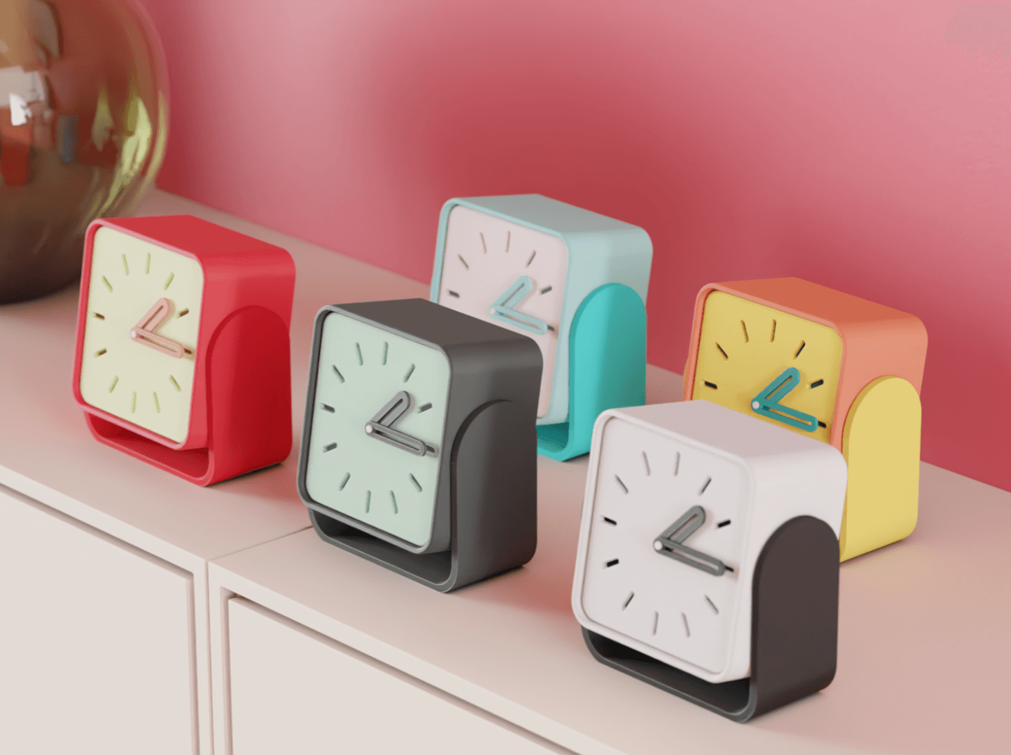 CubeTick Desk Clock