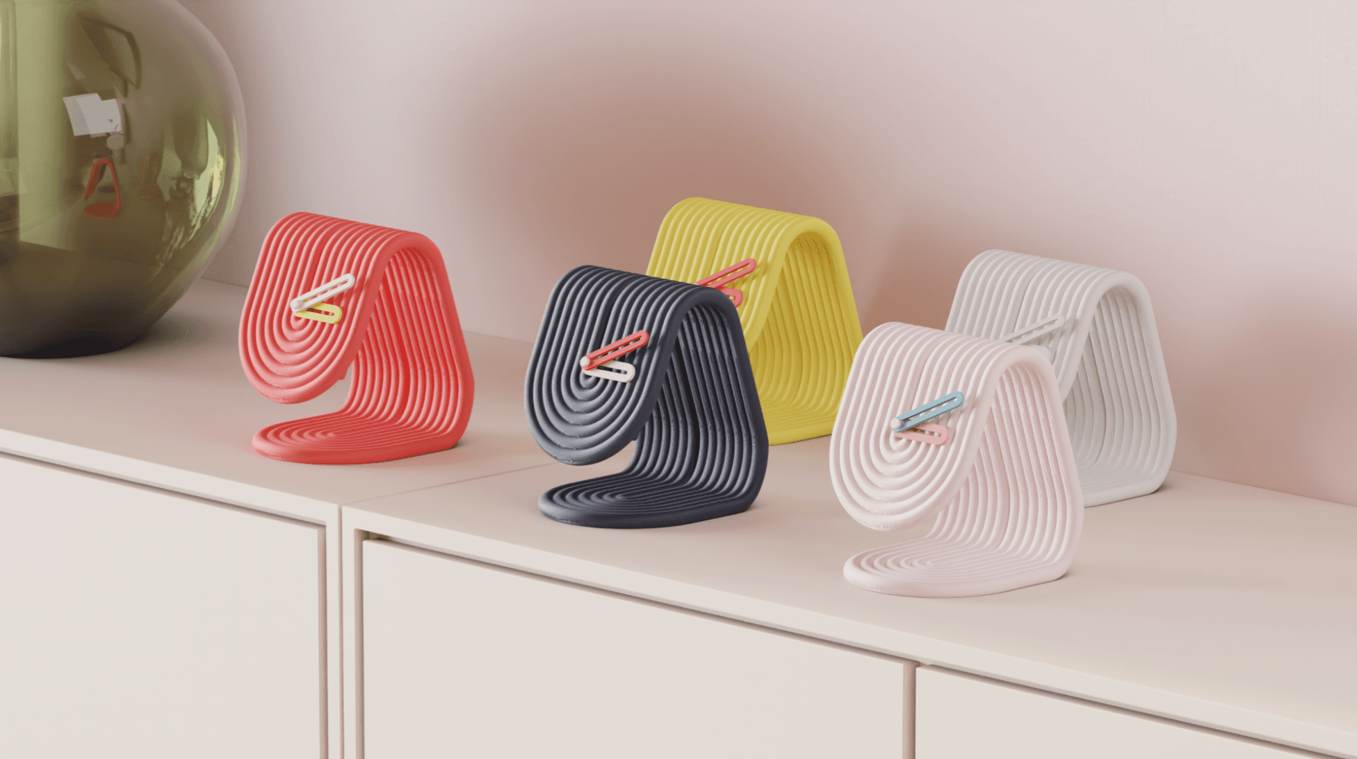 CurlClock Desk Clock